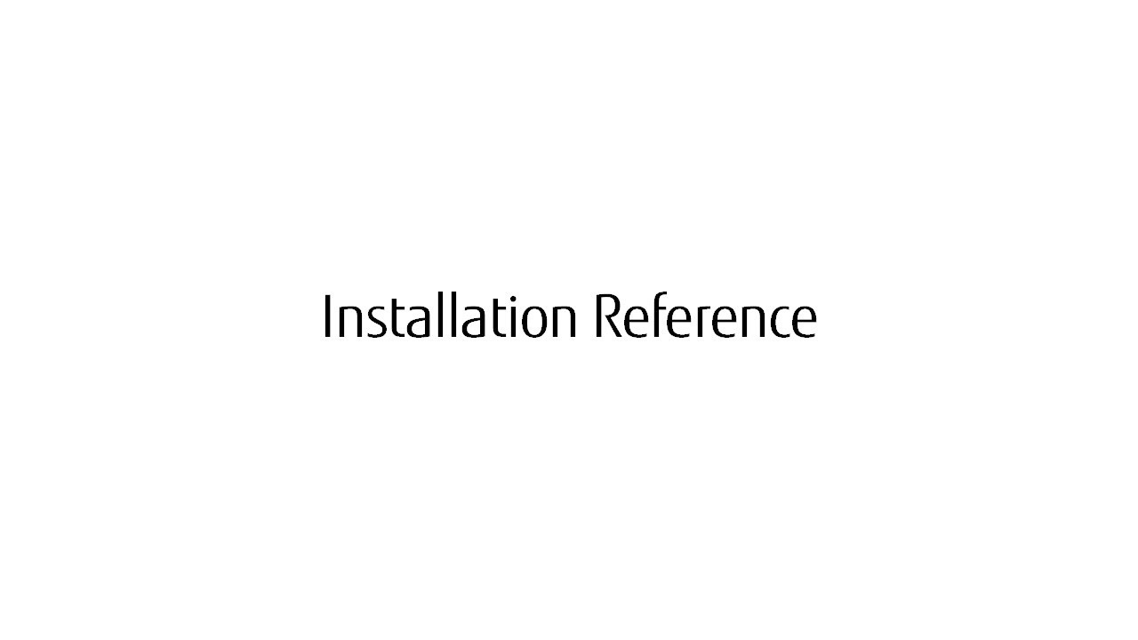 Installation reference | Global | FUJITSU GENERAL